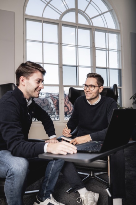 Antonio and Philipp at work