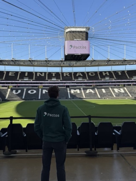 A team outing to the football stadium