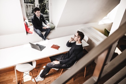 Antonio and Philipp at their desks