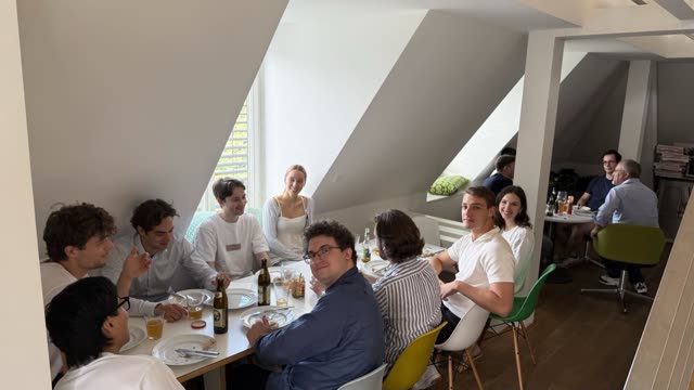 A Bavarian breakfast with the team