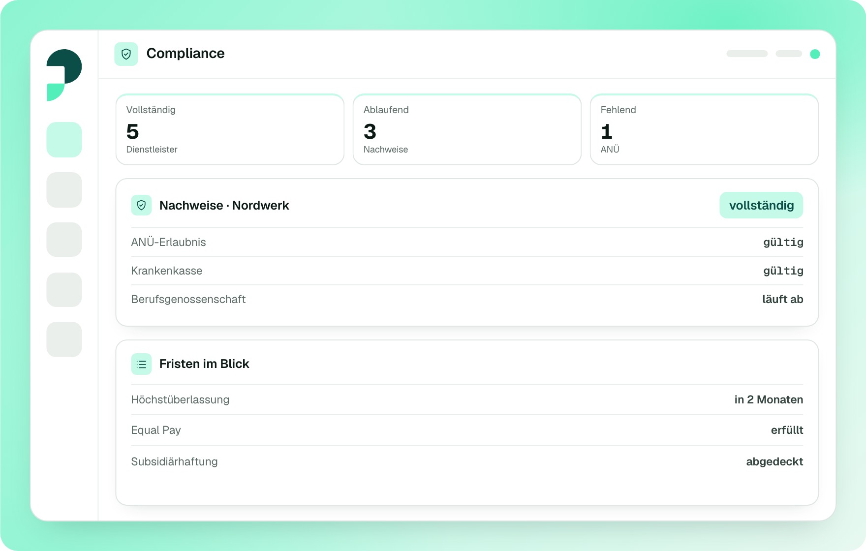 The view from the Pactos platform for the highlighted module.